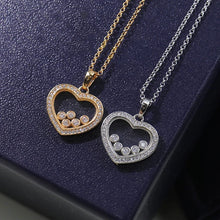 Cargar imagen en el visor de la galería, Collar de corazón de plata esterlina 925 para mujer, joyería de marca de lujo.