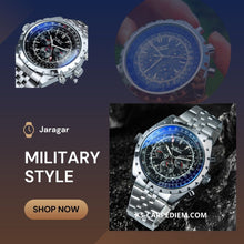 Cargar imagen en el visor de la galería, JARAGAR reloj deportivo automático cronógrafo militar. Limited Ed. 47mm
