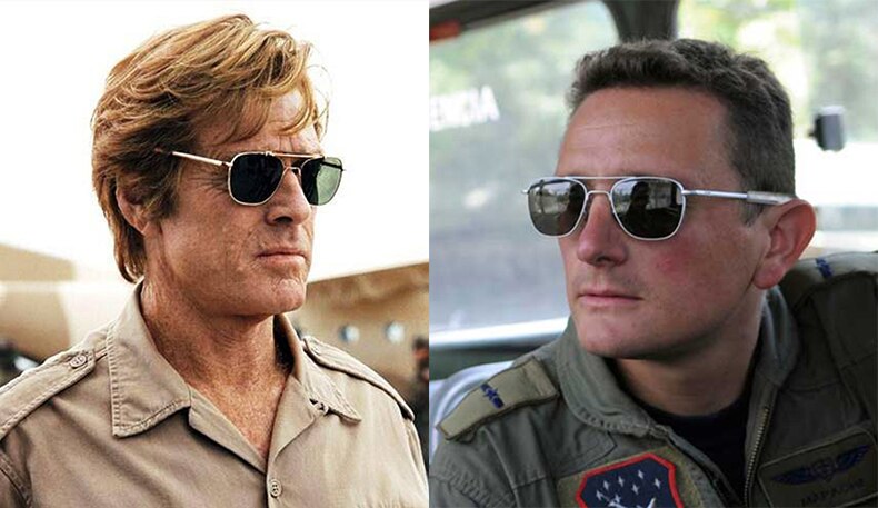 OPTOFENDY Gafas de sol de aviador para hombre, lentes de sol polarizadas  para hombre, gafas de sol cuadradas para hombre, gafas de sol estilo  militar