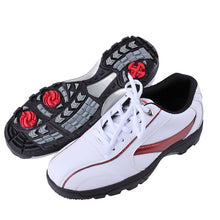 Cargar imagen en el visor de la galería, Professional Men&#39;s Golf Shoes Waterproof Breathable Golf Shoes Men Comfortable Non-Slip Activity Nails Outdoor Sneakers