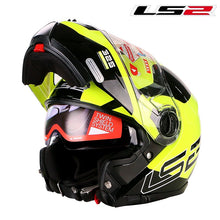 Cargar imagen en el visor de la galería, LS2 FF325 Flip Up Motorcycle Helmet Modular Motorbike ls2 Helmet With Double Sun Shield Racing capacete ls2 casco moto Helmet