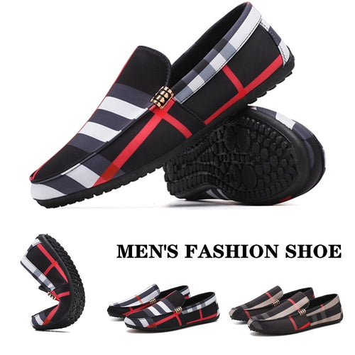 Peas Shoes Men Flats Shoes Men's Casual Sneakers Non-slip Wear-resistant Flat Shoe Men's Loafers Driving Shoes