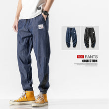 Cargar imagen en el visor de la galería, Jeans Loose Men Jogger S Streetwear Pants Denim Cargo  Pants Streetwear Ankle-Length Baggy Casual Trousers Plus Size