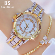 Cargar imagen en el visor de la galería, Diamond Women Luxury Brand Watch 2021 Rhinestone Elegant Ladies Watches Gold Clock Wrist Watches For Women relogio feminino 2020