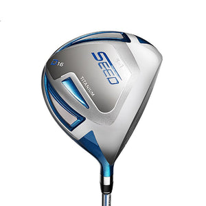 Set 7 palos de Golf junior con bolsa, azul, fibra carbono, 120-165cm de altura