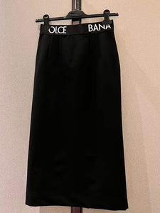 Canvas dress: DG top crop peronias de punto falda ajustada cintura alta.2XL