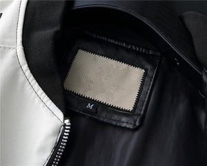 Streetwear chaqueta piel falsa unisex. 3XL