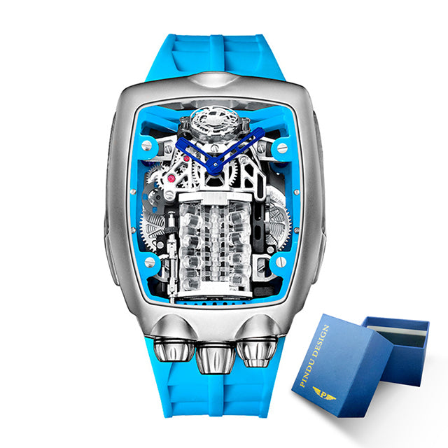 Pandu Designs-reloj mecánico para hombre, tipo ducatti chilon 30M.