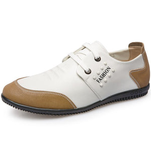 Zapatos informales de cuero para hombre, mocasines con aumento de altura, color blanco, para adultos, 5CM, para verano
