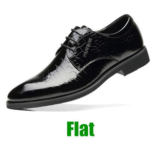Zapatos elegantes PU Poliuretano con alza interna 5~7 CM. Compruebe cómo.