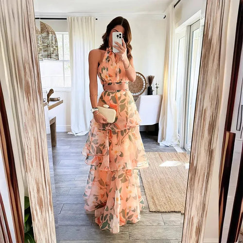 Vestido Boho de verano en 2 piezas.