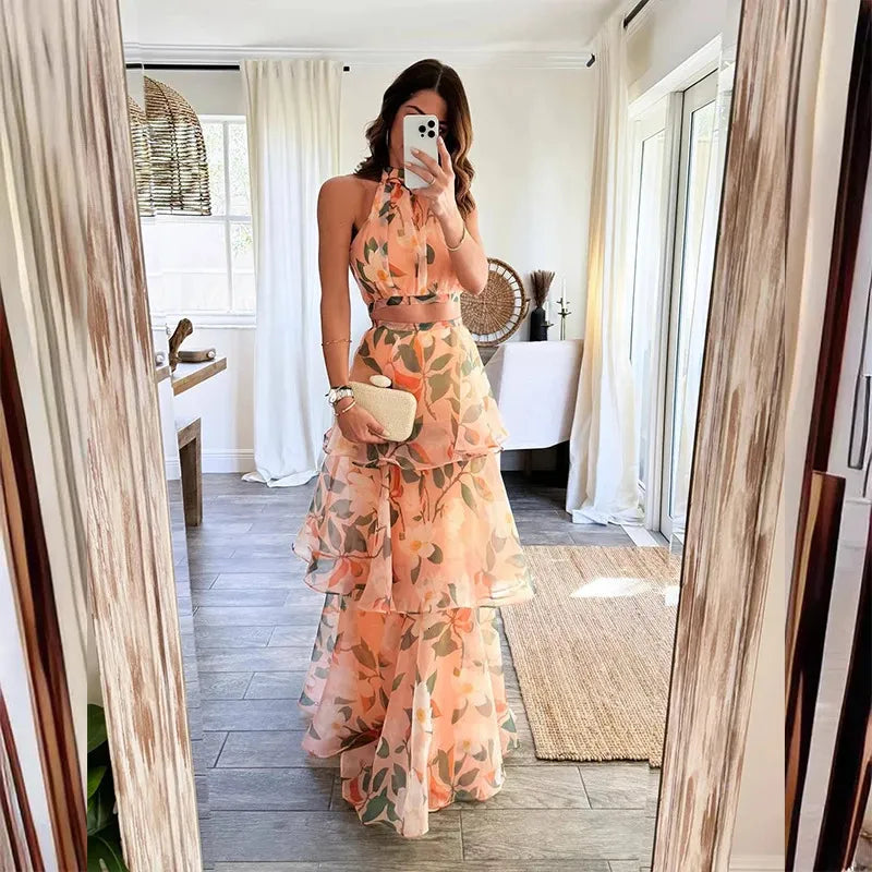 Vestido Boho de verano en 2 piezas.