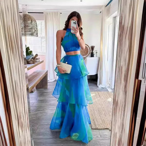 Vestido Boho de verano en 2 piezas.
