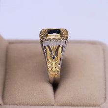 Cargar imagen en el visor de la galería, Anillo De lujo De zafiro Natural 2 quilates Plata S925, chapado oro 18K