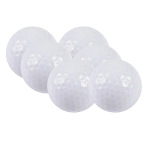 Pelota de Golf de noche luminosa, 6 piezas,fluorescente, para entrenamiento, práctica de golpeo