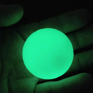 Pelota de Golf de noche luminosa, 6 piezas,fluorescente, para entrenamiento, práctica de golpeo