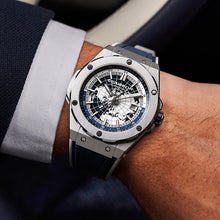 Cargar imagen en el visor de la galería, Blue planet automáticos reloj mecánico Richard Pagani estilo Tonneau Mille