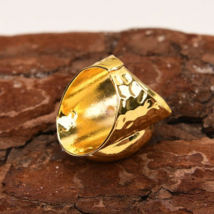 Anillo perla Keshi oro Natural ajustable