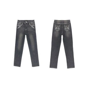 Pantalones vaqueros jeans joya, calavera