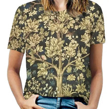 Cargar imagen en el visor de la galería, Camiseta del árbol de la vida de William Morris.