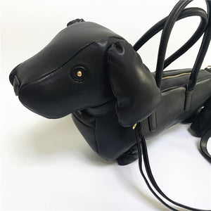 Bolso chic Cuero suave perro dachshund