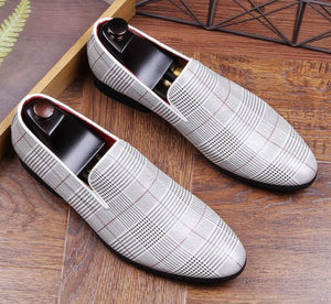 Para hombre del holgazán de primavera y verano Moda Ponte en los zapatos de vestir de los hombres de negocios zapatos de cuero ocasionales los zapatos del partido Ocio