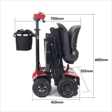 Cargar imagen en el visor de la galería, LatestLight-patinete eléctrico plegable automático, scooter portátil de 4 ruedas con asiento para adultos mayores, 2023