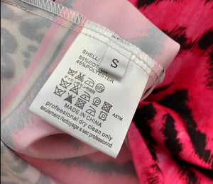 Canvas dress: Lujoso diseño tigre y leopardo. 2 piezas blusa y short. XL
