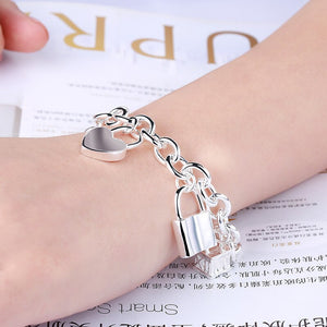 Pulsera plata 925 con abalorios