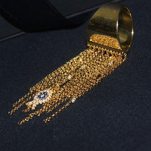 Cargar imagen en el visor de la galería, Anillo de borlas colgantes Plata 925 zirconia AAA, amarillo, dorado y azul