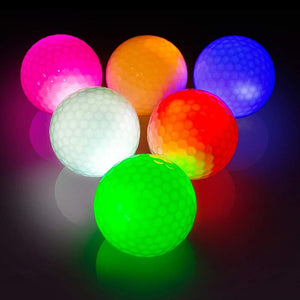 Bolas Golf profesionales luminosas con LED, entrenamiento larga duración, 5 uds.