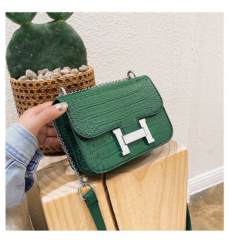 GREEN Collection Alligator H Bolso cocodrilo 4 colores.