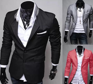 Men in red. Casual blazer Cotton Fit Stylish. 2XL