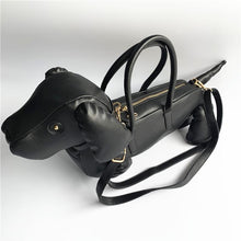 Cargar imagen en el visor de la galería, Bolso chic Cuero suave perro dachshund