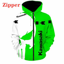 Cargar imagen en el visor de la galería, Green Fashion: Sudadera Kawasaki 6XL