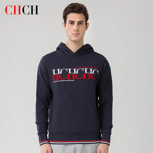 Sudadera capucha, letras estampadas, otoño e invierno-CHCH