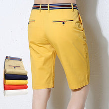 Cargar imagen en el visor de la galería, Pantalones cortos elásticos de algodón para Hombre. Bermudas largos. 28-38. Colores