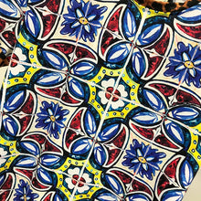 Cargar imagen en el visor de la galería, Camisetas masculinas en mosaico azul mediterraneo algodon puro. 4XL