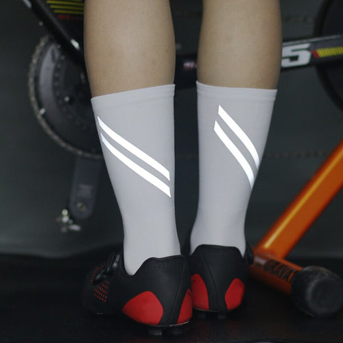 Calcetines refractantes seguridad noche deporte ciclismo senderismo