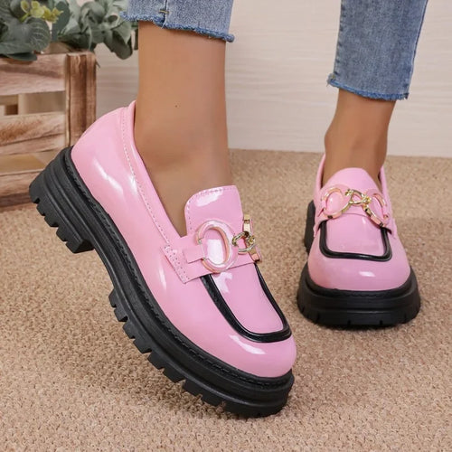 Barbie fashion: Mocasines rosa Mary Jane, zapatos de tacón con plataforma,marca de lujo en PU. 36-42