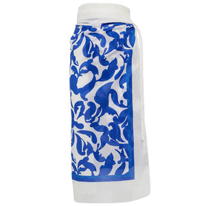 Traje de baño bikini y falda azul de lujo de diseñador 3XL
