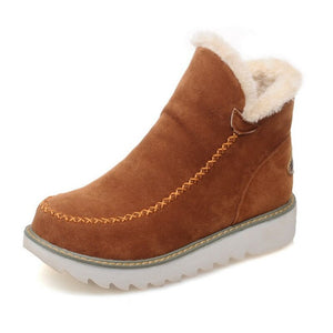 Botas de nieve cuero, botas de algodón 35-43