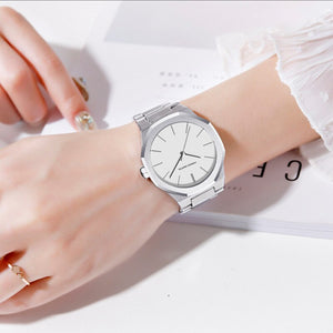 Hannah Martin reloj de pulsera de acero inoxidable moda 36mm. 30m
