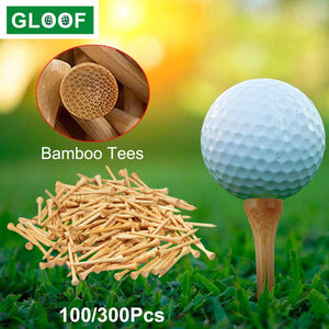 300/100 Uds Tees para Golf de bambú más fuerte que de madera tamaño de camiseta/54/70/83mm| |