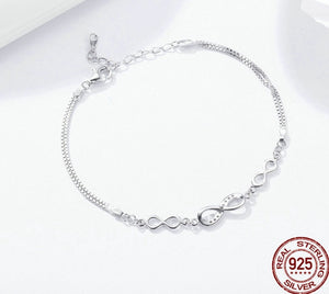 Pulsera Plata Ley 925 Kara Sevda Amor infinito