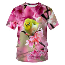 Cargar imagen en el visor de la galería, Parrot print camiseta de hombre animal print loros hawaianos