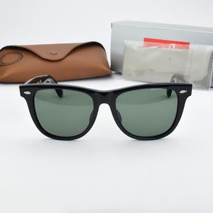 Gafas de sol lentes de cristal retro de acetato de lujo RB, diseño de remaches, cuadradas, R2140