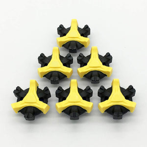 LONGKUN 28 Count Golf Shoe Spikes Replacements Tooth Height 5MM Golf Shoe Cleats Golf Spikes Easy Install Golf Shoes（Black Yellow）