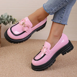 Barbie fashion: Mocasines rosa Mary Jane, zapatos de tacón con plataforma,marca de lujo en PU. 36-42