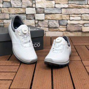 Zapatos Golf ECCO sin espiga hombre 39 45, cuero genuino con bukle.